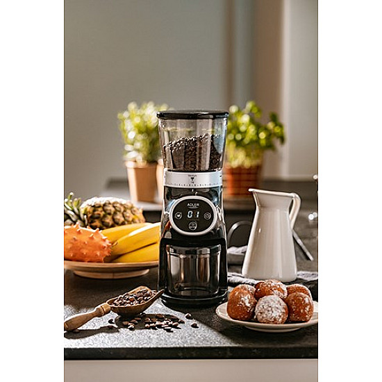 Adler Coffee Grinder AD 4450 Burr 300 W Coffee beans capacity 300 g Number of cups 1-10 pc(s) Black