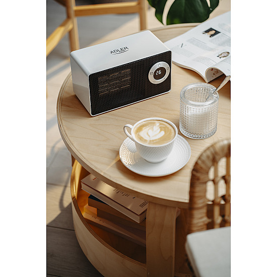 Adler AD 7746 Ceramic fan heater 1000 W Number of power levels 2 White