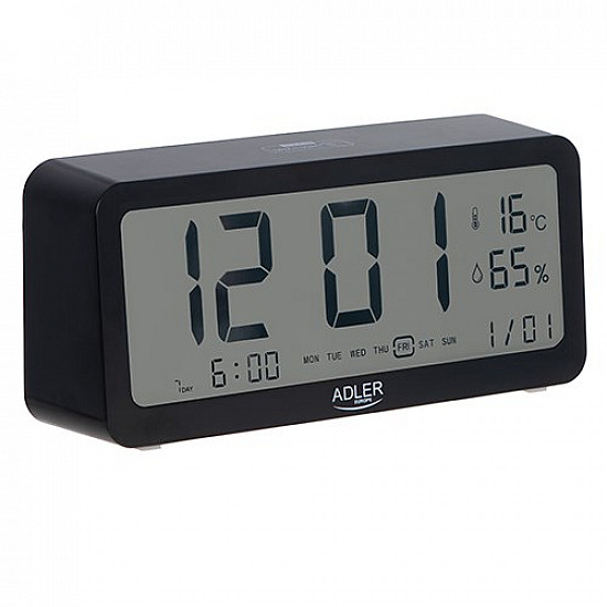Adler Alarm Clock AD 1195b Alarm function Black