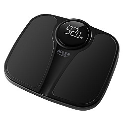 Adler Bathroom Scale AD 8172b Maximum weight (capacity) 180 kg Accuracy 100 g Body Mass Index (BMI) measuring Black