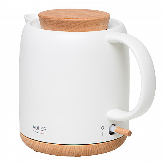 Adler Electric Kettle AD 1304 Electric 1200 W 1 L Ceramic 360° rotational base White