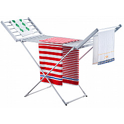 Adler Foldable electric clothes drying rack AD 7821 Power 220 W Silver/White IP22
