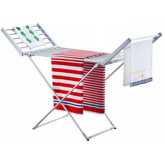 Adler Foldable electric clothes drying rack AD 7821 Power 220 W Silver/White IP22