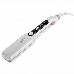 Adler Hair Straightener - Wide AD 2325 Ceramic heating system Display LCD Temperature (min) 150 °C Temperature (max) 210 °C Number of heating levels 7 120 W White