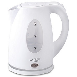 Adler Kettle AD 1207 Standard 2000 W 1.5 L Plastic 360° rotational base White