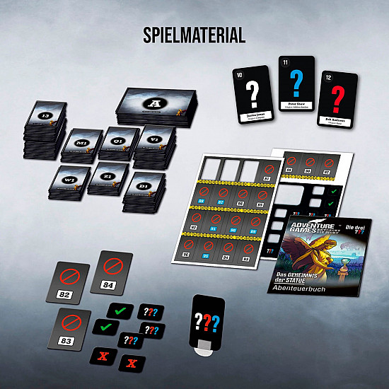Adventure Games - Die drei ???: Das Geheimnis der Statue, Brettspiel