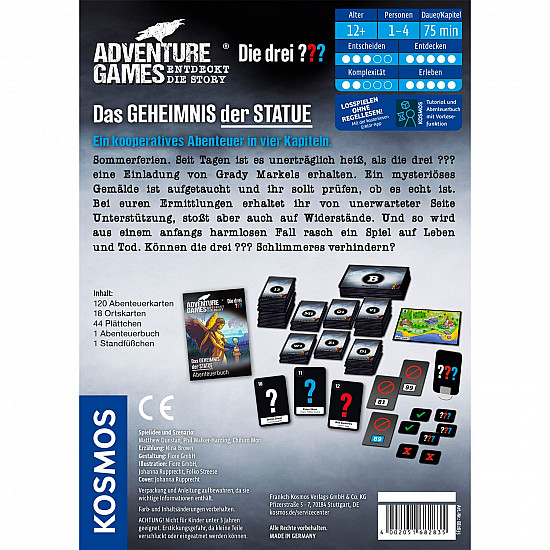 Adventure Games - Die drei ???: Das Geheimnis der Statue, Brettspiel