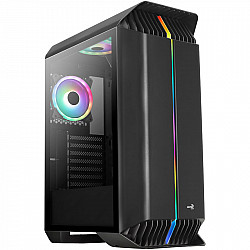 AEROCOOL ADVANCED TECHNOLOGIES Aerocool Gladiator Duo - Midi Tower - PC - Schwarz - ATX - micro ATX - Mini-ITX - ABS - SPCC - Gaming