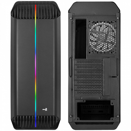 AEROCOOL ADVANCED TECHNOLOGIES Aerocool Gladiator Duo - Midi Tower - PC - Schwarz - ATX - micro ATX - Mini-ITX - ABS - SPCC - Gaming