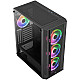 AEROCOOL ADVANCED TECHNOLOGIES Aerocool Prism ARGB - PC - Schwarz - ATX - micro ATX - Mini-ITX - ABS - SPCC - Hinten - Vorderseite - 16,4 cm