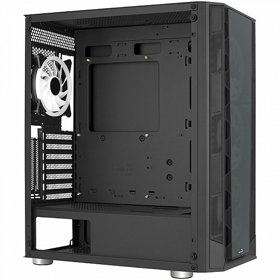 AEROCOOL ADVANCED TECHNOLOGIES Aerocool Prism ARGB - PC - Schwarz - ATX - micro ATX - Mini-ITX - ABS - SPCC - Hinten - Vorderseite - 16,4 cm