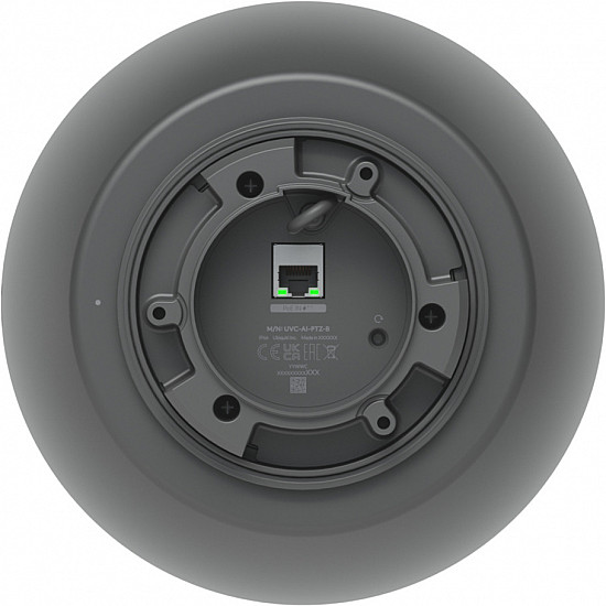 Ubiquiti Camera AI Pan-Tilt-Zoom 4K UVC-AI-PTZ-B Black Industrial-grade 4K PoE++ PTZ camera