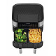 Air Fryer greaseless double fryer 8L FR8000 Black, Silver