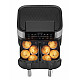 Air Fryer greaseless double fryer 8L FR8000 Black, Silver