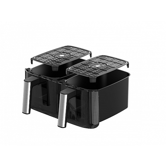 Air Fryer greaseless double fryer 8L FR8000 Black, Silver