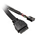 Akasa USB 3.1 Gen 1 internal adapter cable with dual USB 2.0 Type-A ports with full profile PCI bracket