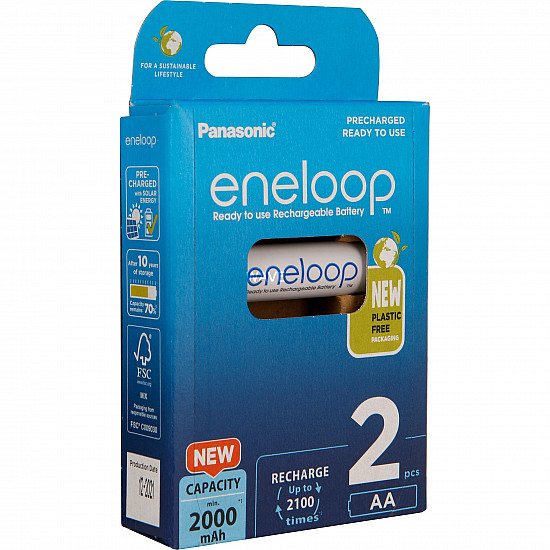 Panasonic eneloop BK-3MCDE/2BE - Batterie 2 x AA-Typ - NiMH - (wiederaufladbar)