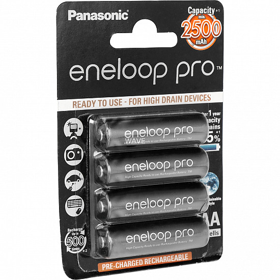 Panasonic eneloop pro AA type Batterier til generelt brug (genopladelige) 2500mAh