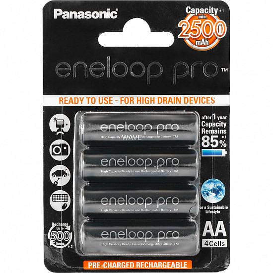 Panasonic eneloop pro AA type Batterier til generelt brug (genopladelige) 2500mAh