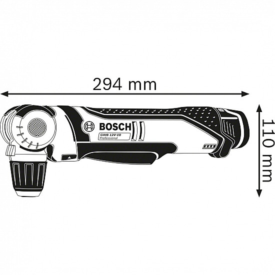0601390909, right-angle drill, without key, 1 cm, 1 cm, 1300 RPM