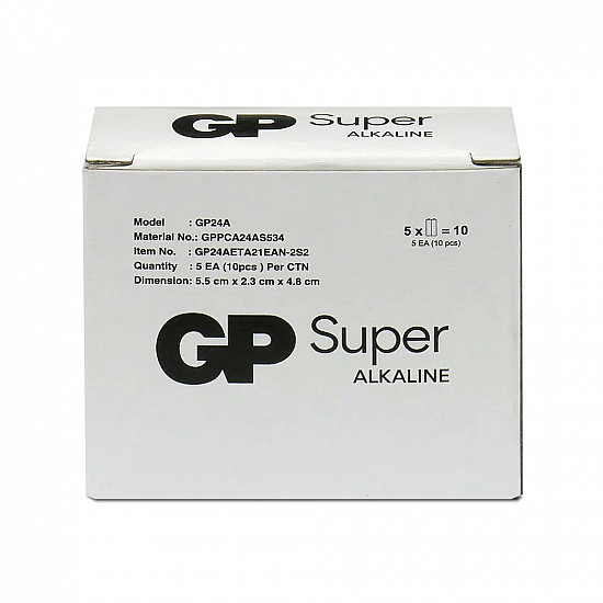 Baterie alkaliczne LR03/AAA GP SUPER 10szt. (G-TECH)