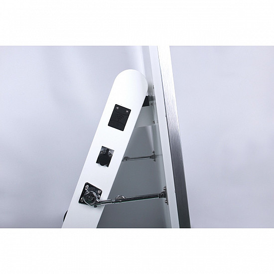 ALLNET Standdisplay 43 Zoll Outdoor Kundenstopper mit Akku oh. Touch Laufrollen