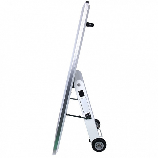 ALLNET Standdisplay 43 Zoll Outdoor Kundenstopper mit Akku oh. Touch Laufrollen