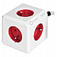 Allocacoc 2304/FREXPC power extension 3 m 5 AC outlet(s) Indoor Red, White