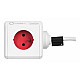 Allocacoc 2304/FREXPC power extension 3 m 5 AC outlet(s) Indoor Red, White