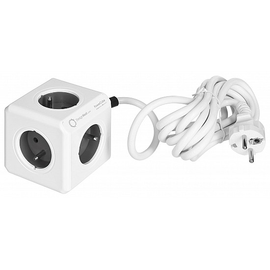 Allocacoc PowerCube Extended Type E power extension 1.5 m 5 AC outlet(s) Indoor Grey