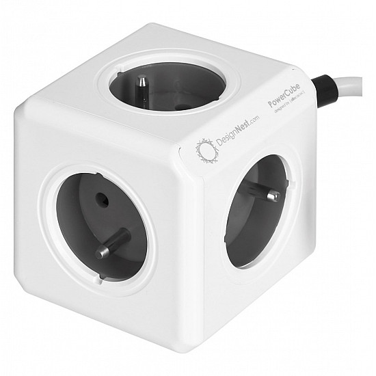 Allocacoc PowerCube Extended Type E power extension 1.5 m 5 AC outlet(s) Indoor Grey