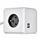 Allocacoc PowerCube Extended USB E(FR), 1.5m power extension 4 AC outlet(s)