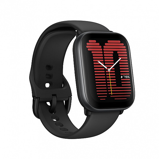 Amazfit Active 4.45 cm (1.75) AMOLED Digital 390 x 450 pixels Touchscreen Black GPS (satellite)