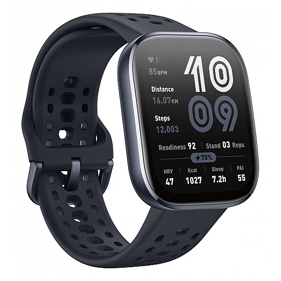 Amazfit Bip 6 Black 5 cm (1.97) AMOLED Digital 390 x 450 pixels Touchscreen GPS (satellite)