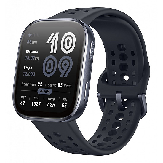 Amazfit Bip 6 Black 5 cm (1.97) AMOLED Digital 390 x 450 pixels Touchscreen GPS (satellite)