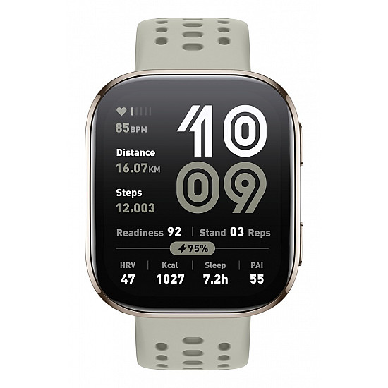 Amazfit Bip 6 Stone 5 cm (1.97) AMOLED Digital 390 x 450 pixels Touchscreen Gold GPS (satellite)