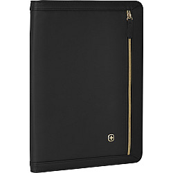 Wenger Amelie Women's Zippered Padfolio mit Tablet Pocket Black ( R )
