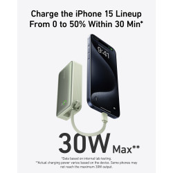 ANKER 545 Nano PowerBank 10.000mAh PD 30W integriertes USB-C Kabel grn