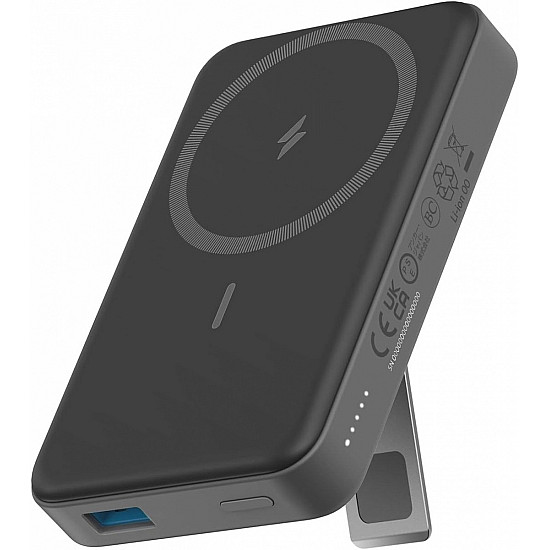 Anker 633 Powerbank mit kabelloser Ladefunktion, Schwarz, USB-C, MagSafe, 10.000 mAh, A1654G11