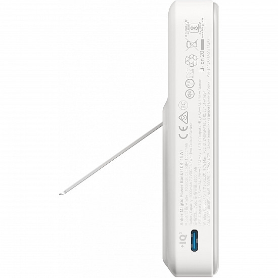 Anker Innovations 633 Magnetic Wireless Power Bank 10000mAh 15W with 27W USB C port