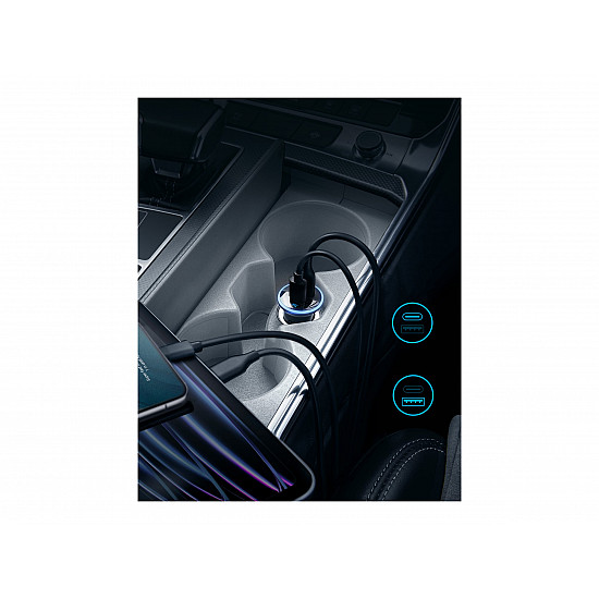 Anker 323 - Car power supply - 52.5 Watt - 3 A - IQ 3.0, Fast Charge - 2 output ports