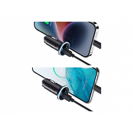 Anker 323 - Car power supply - 52.5 Watt - 3 A - IQ 3.0, Fast Charge - 2 output ports