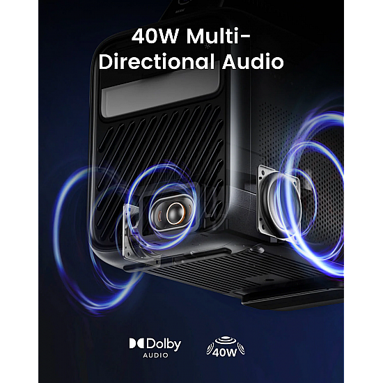 (1920x1080) Anker Nebula Mars 3 DLP LED 1000-Lumen 16:9 HDMI USB Android TV Bluetooth Speaker Full HD Black