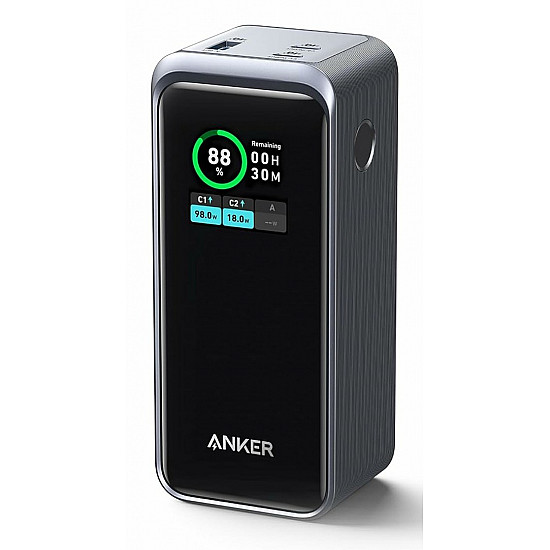 Anke Prime PowerBank 20.000mAh (200W) schwarz 2x USB-C 1x USB-A inkl. Display black