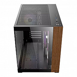 Antec BOITIER MINI TOUR MICRO-ATX ANTEC CX600M WOOD RGB AVEC PANNEAUX VITRES