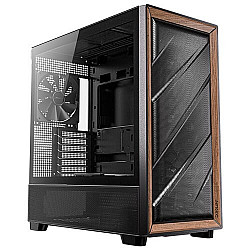 0-761345-10133-2, Midi Tower, PC, black, wood, ATX, ITX, micro ATX, plastic