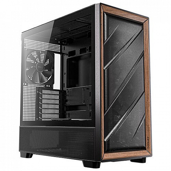 0-761345-10133-2, Midi Tower, PC, black, wood, ATX, ITX, micro ATX, plastic