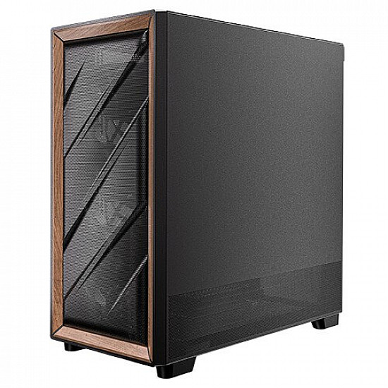 0-761345-10133-2, Midi Tower, PC, black, wood, ATX, ITX, micro ATX, plastic