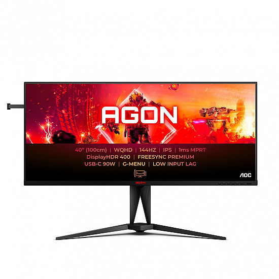 AOC AG405UXC IPS WQHD 21:9 144 Hz 1 ms 3440 x 1440 pixels 350 cd/m² HDMI ports quantity 2 Black
