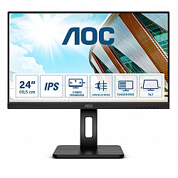 61cm/24 (1920x1080) AOC 24P2Q 16:9 4ms HDMI DVI VGA DisplayPort VESA Pivot Speaker Full HD Black